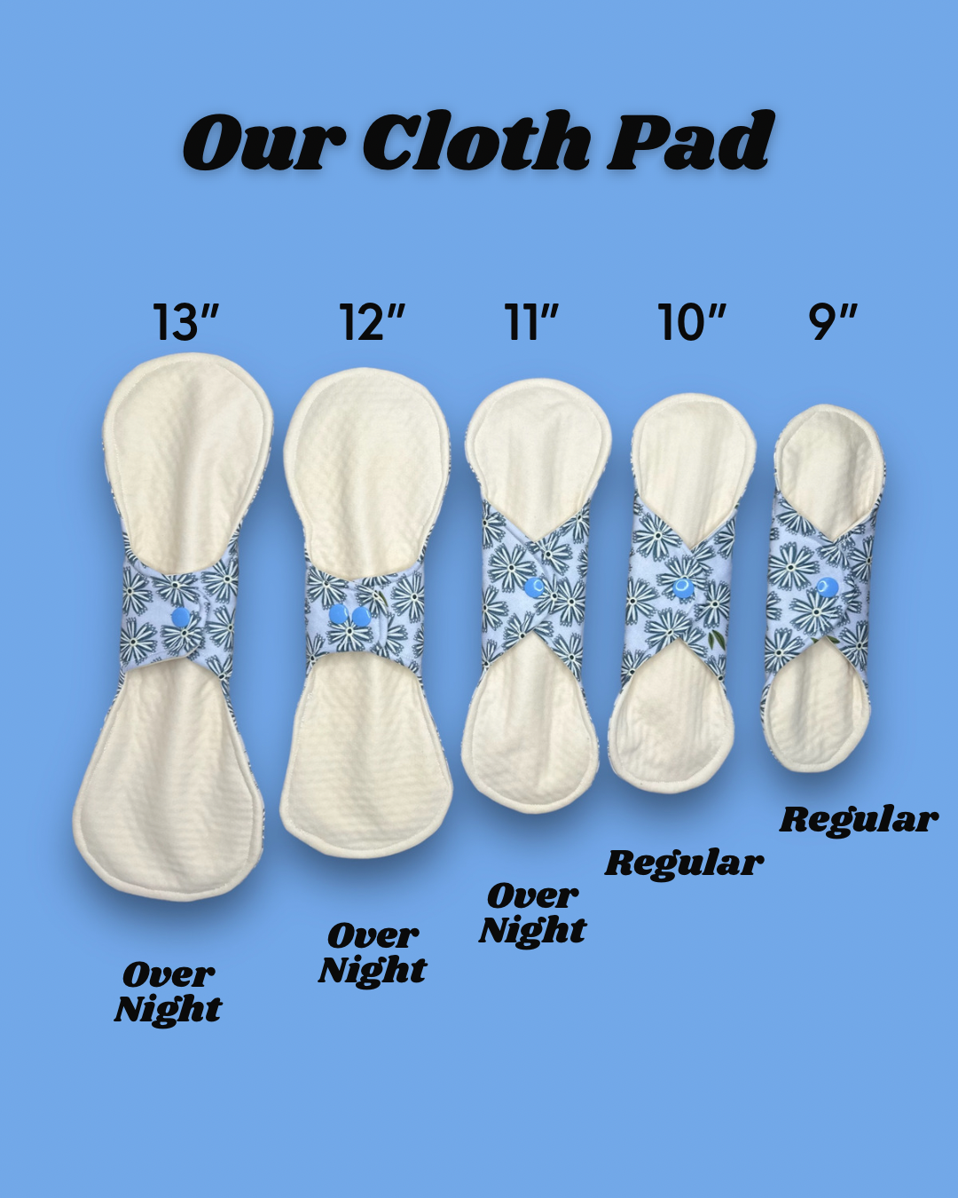 Fall Blue Cloth Pad