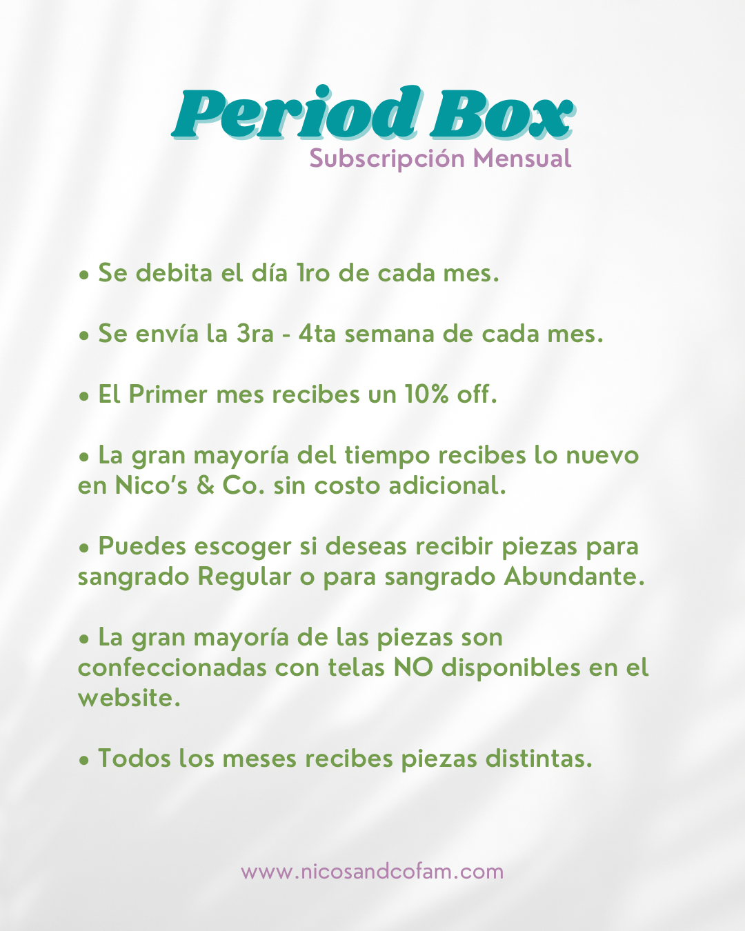 Nico’s Period Box