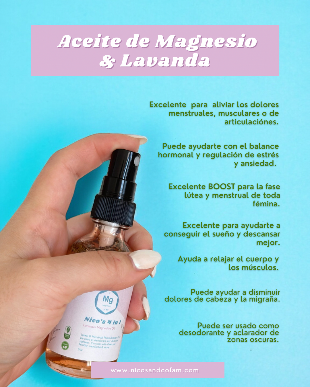 Nico's 4 in 1 Magnesium Lavender Oil